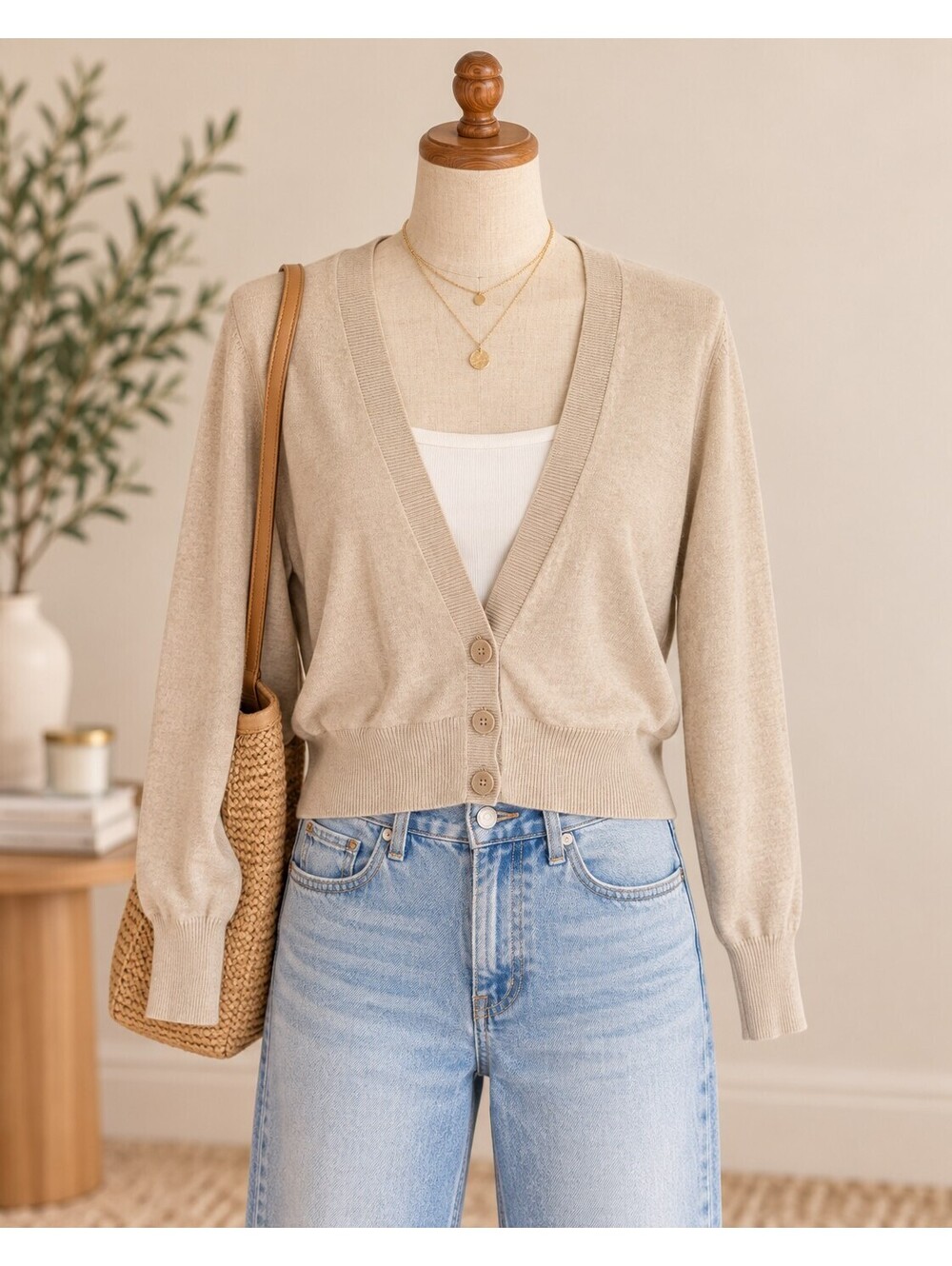 Reintmans neutral cardigan fall